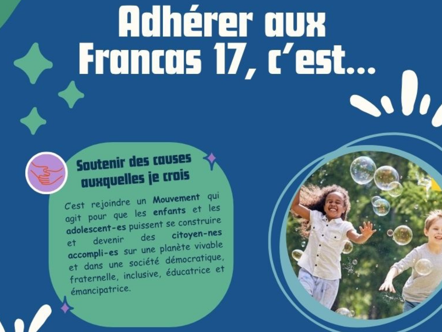 Adhérer aux Francas !